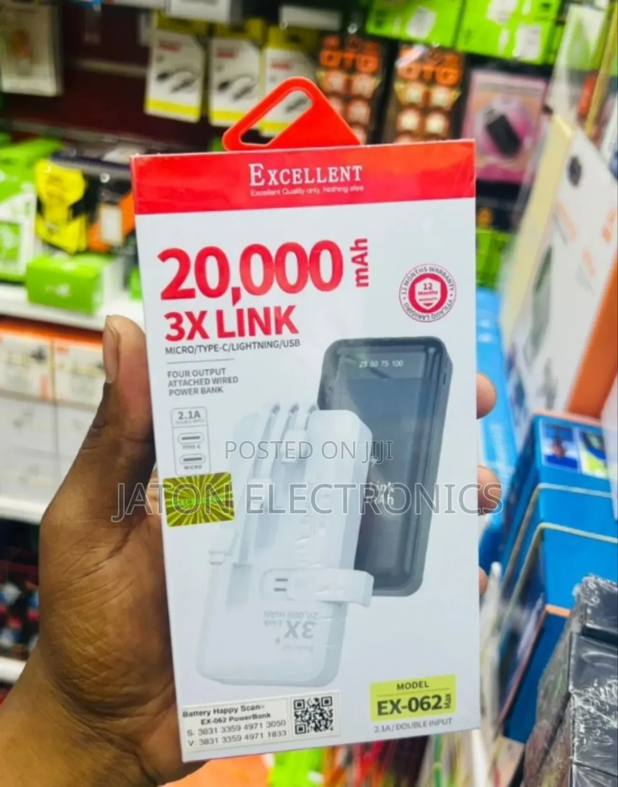 Excellent Powerbank 20000mah