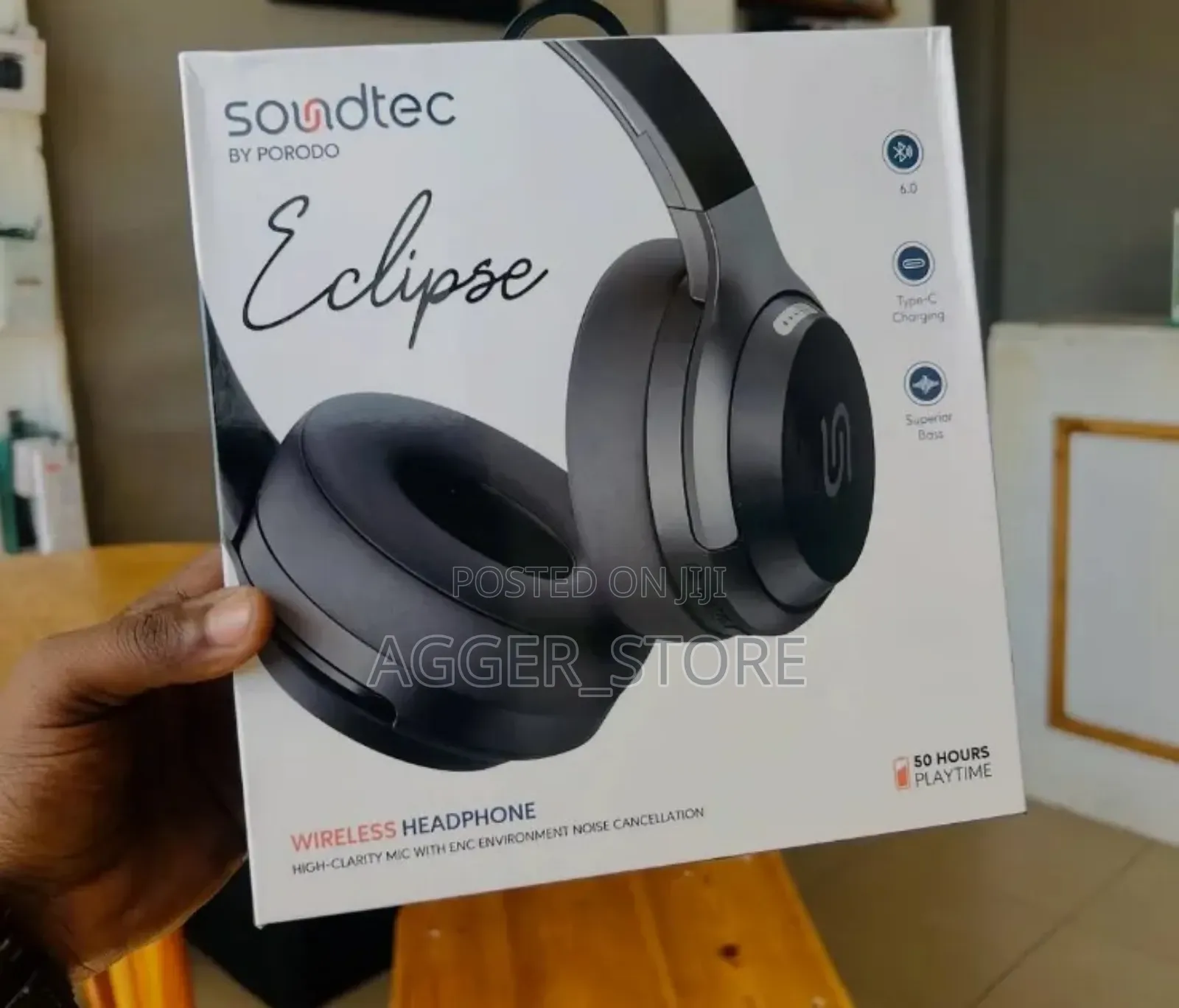 Porodo Soundtec Eclipse Wireless Headphone Headband
