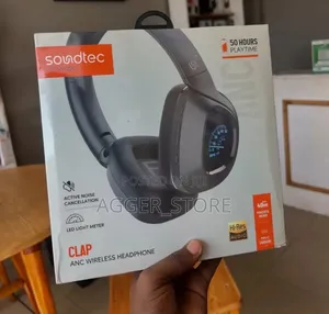 Porodo Soundtec Clap Anc Wireless Headphone Headband