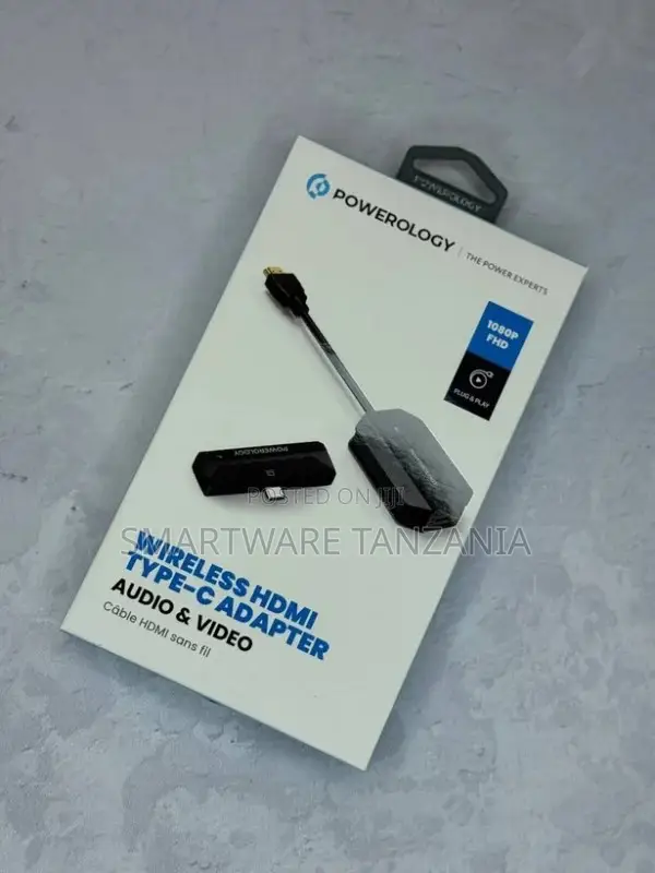 Powerology Wireless Hdmi Type-C Adapter Audio Video 1080p FHD