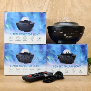 Starry Galaxy Projector Night Light Led Remote Control Black