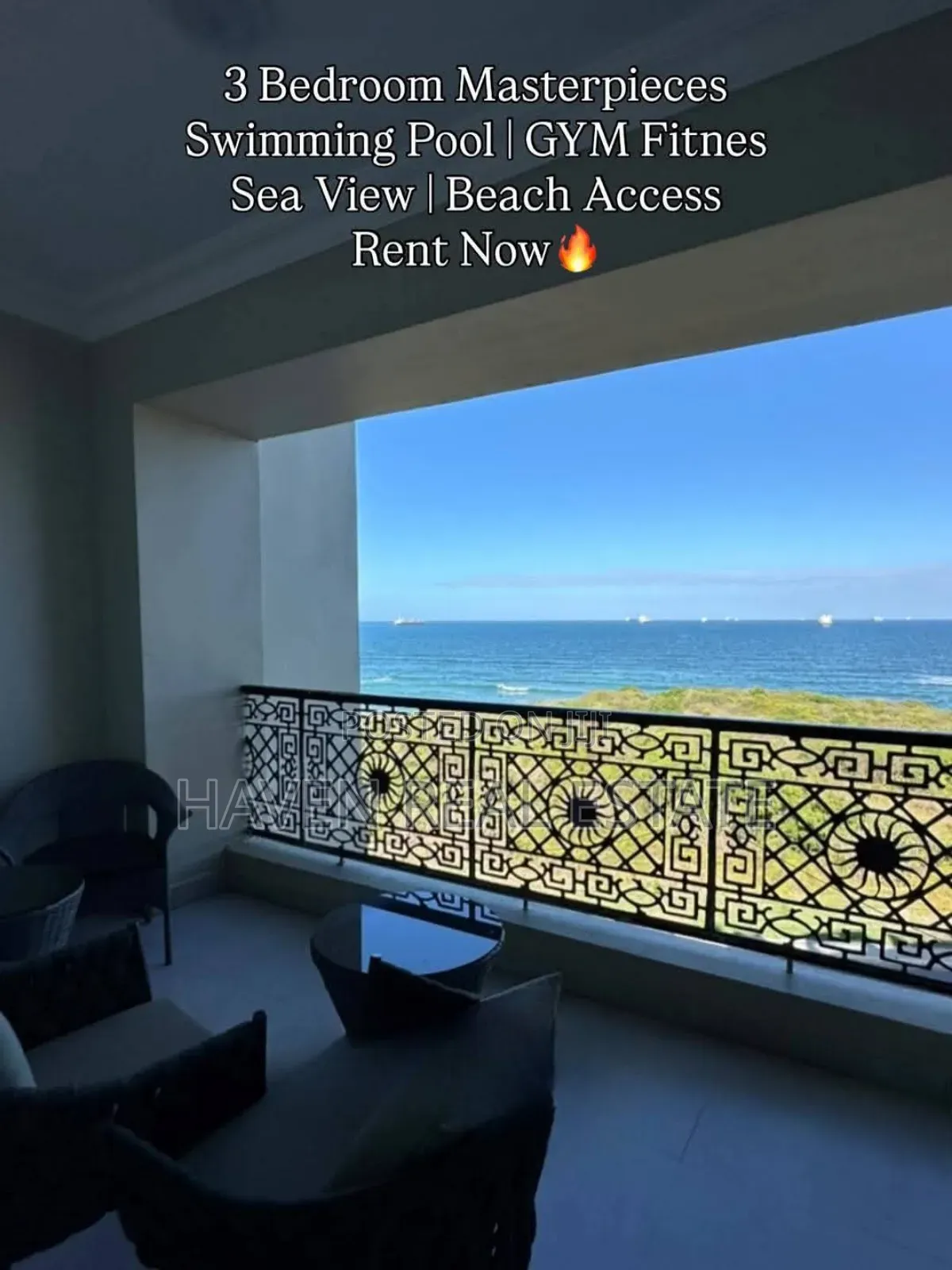 Furnished 3bdrm Apartment in Masaki for rent