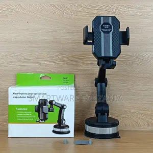 Car Phone Holder Suction Cup Mount 360 Rotation Dashboard Stand