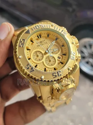 Invicta Reserve Subaqua Noma Iii Chronograph Watch With Full Gold Dial