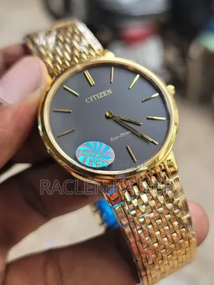 Citizen Stiletto Eco-Drive Minimalist Black Dial With Gold Baton