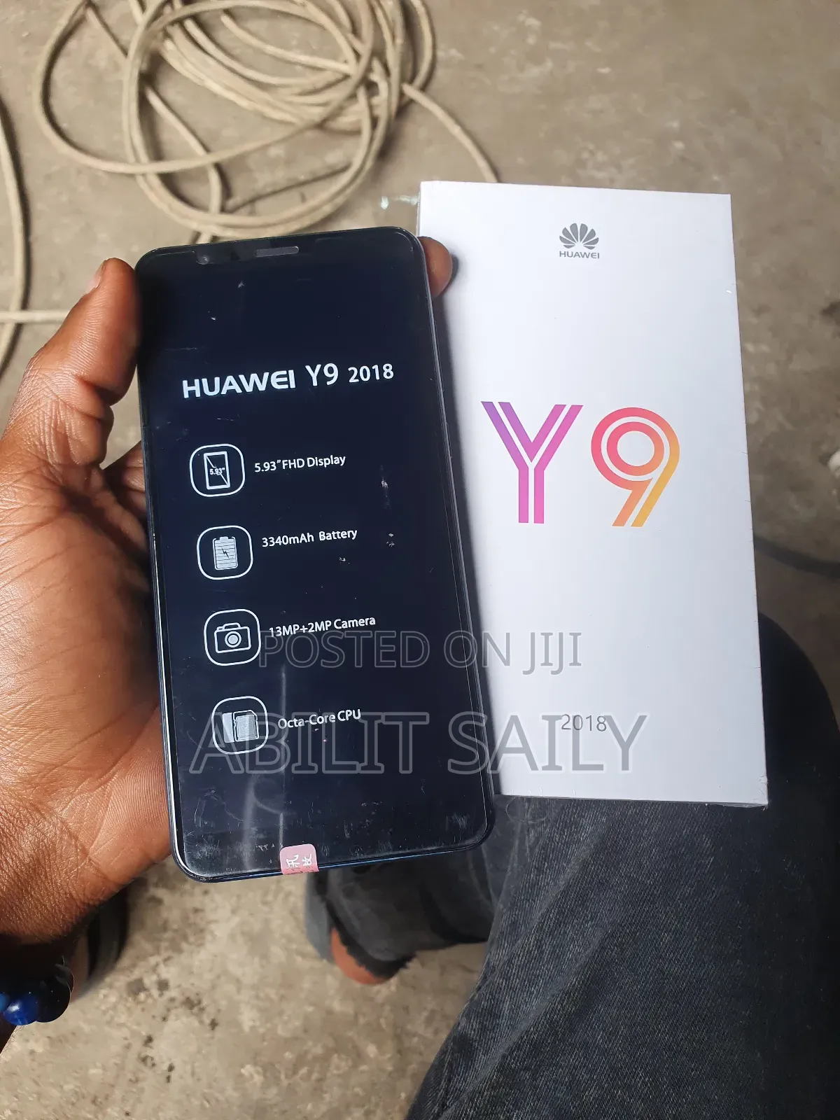 New Huawei Y9 128 GB Blue