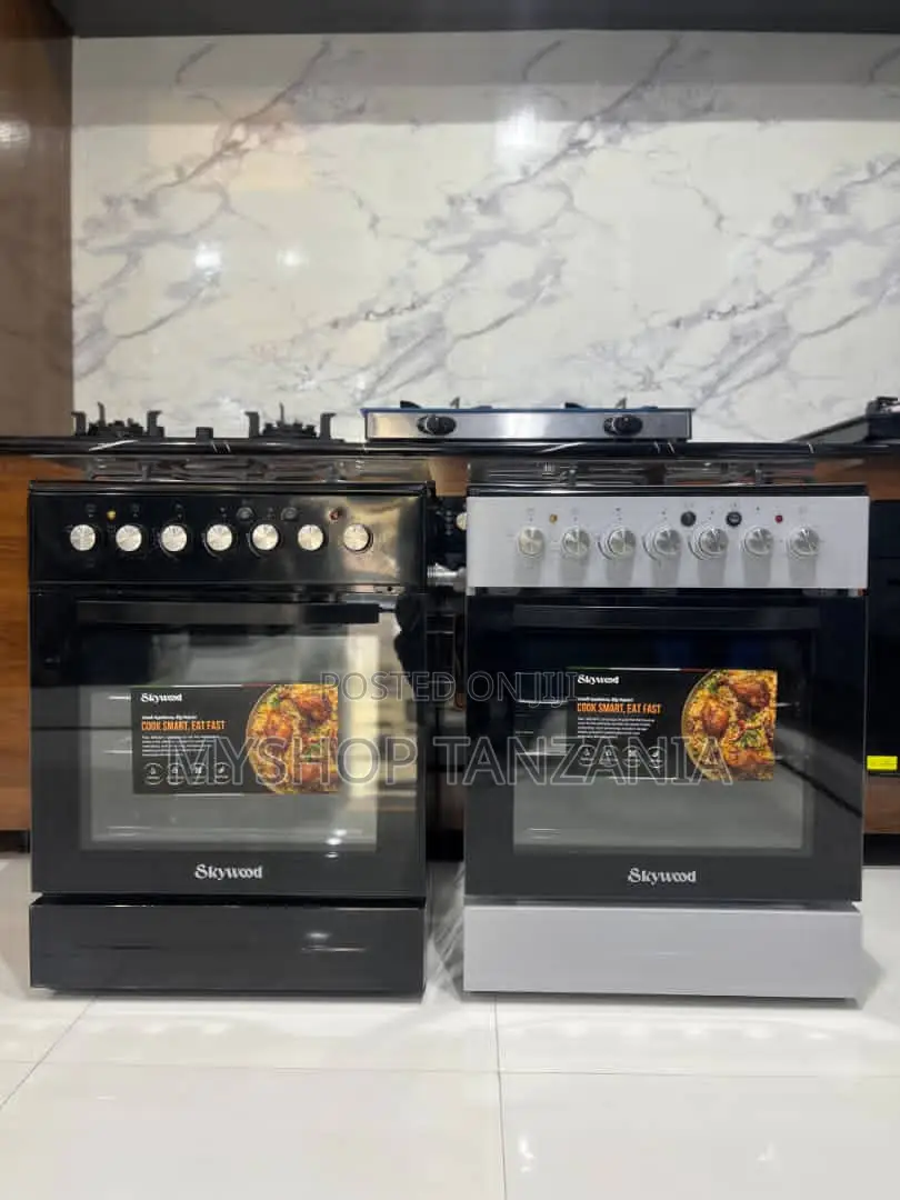 Skywood Cooker 3 Gas + 1 Electric Plate + Electric Oven (50x50)Cm New
