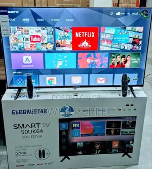 Global Star 50 Inch.
-Double Remote ✓ Bluetooth 
-DVB T2
