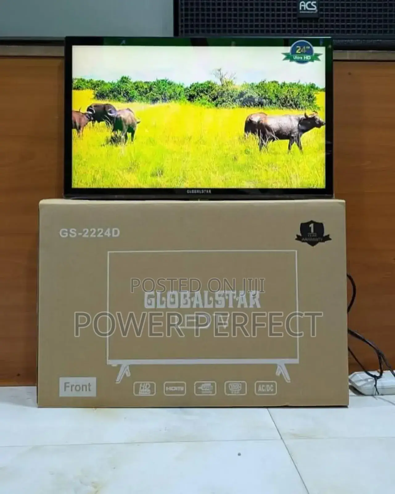 Global Star 50 Inch.
-Double Remote ✓ Bluetooth 
-DVB T2