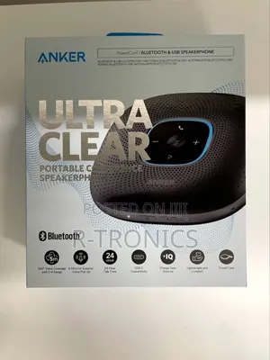 Anker Powerconf Speakerphone, Zoom Conference Speaker With 6 Mics,