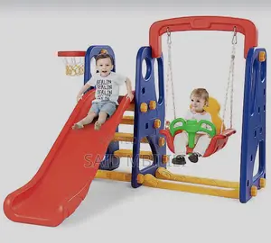 Baby Toy Kids Swing Slide Set Kwa Watoto