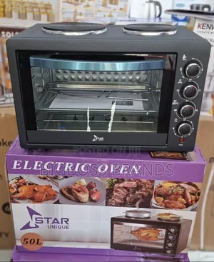 Star Unique Electric Oven 50 Literswith Two Hot Plates