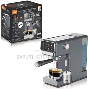 Raf Coffee Maker With Steamer and Touch Control Panel