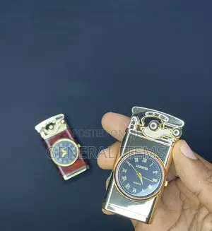 Clock and Windproof Smart Lighter