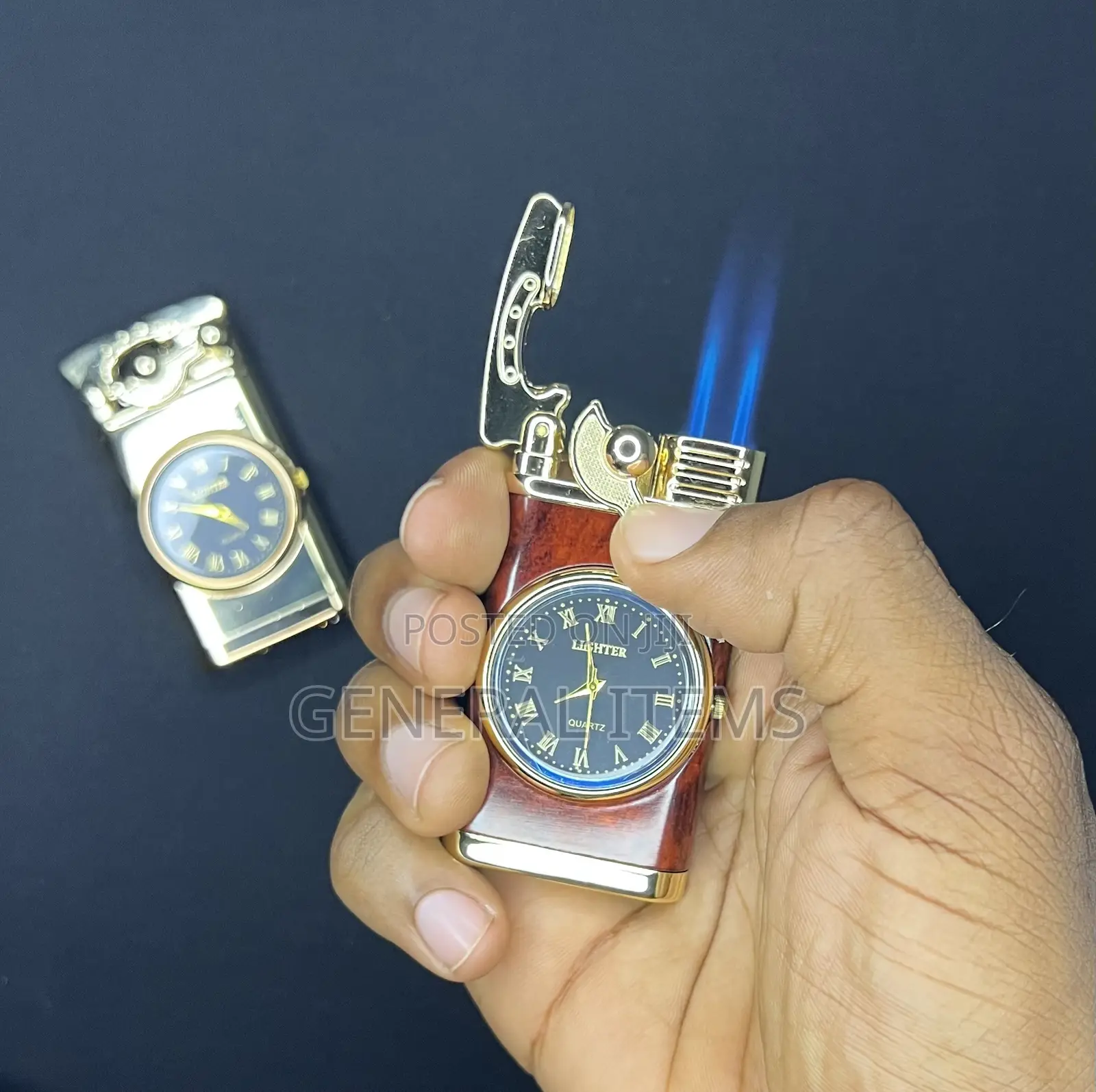Clock and Windproof Smart Lighter