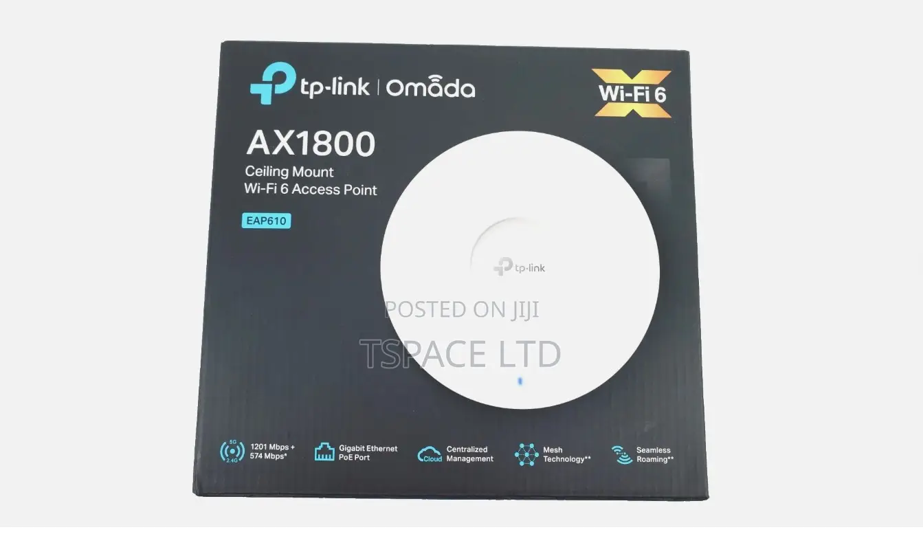 TP-Link Eap610 Ax1800w Indoor Wifi 6 Ceiling Mount Access Point Omada