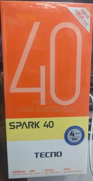 New Tecno Spark 40 128 GB Black