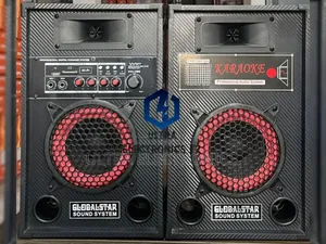 Global-Star Professional Karaoke Audio System Speaker With Mic