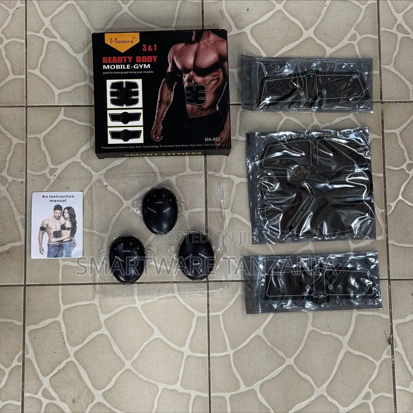 Wireless Ems Ab Trainer Muscle Toner Body Sculpting Device Kit