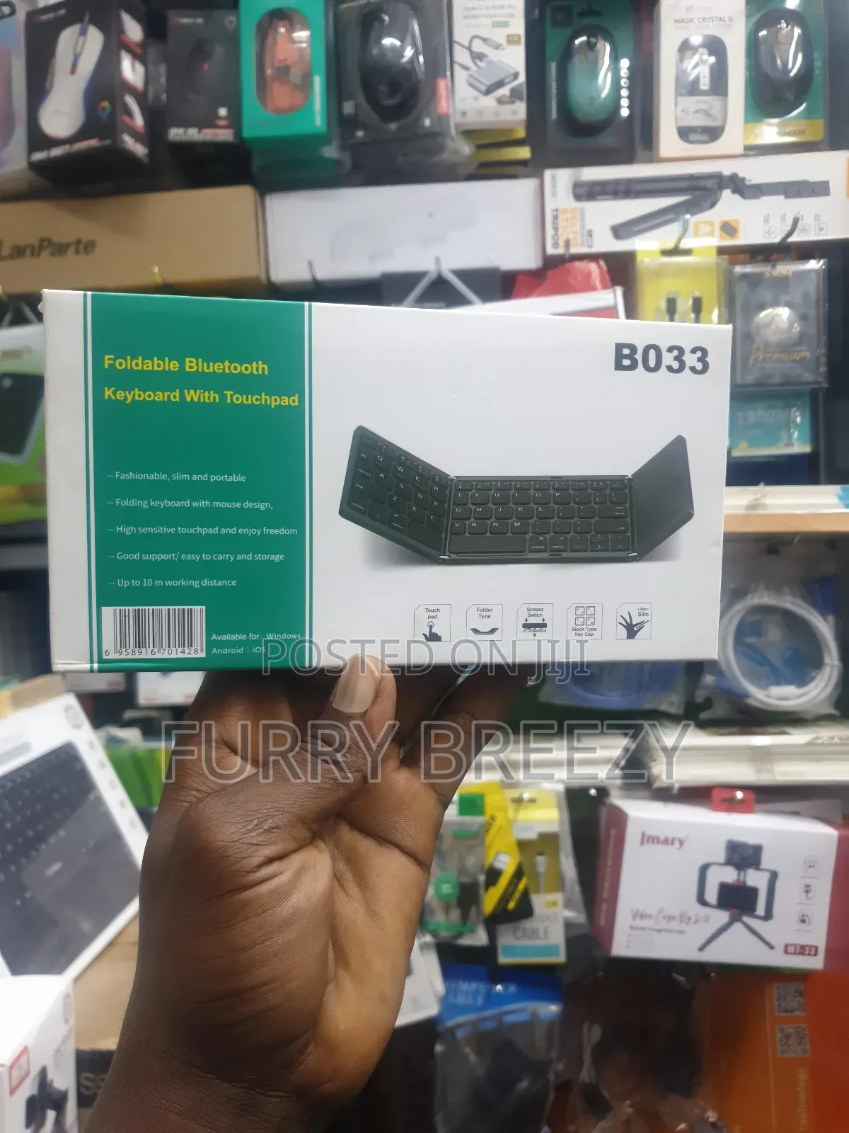Foldable Bluetooth Keyboard With Touchpad