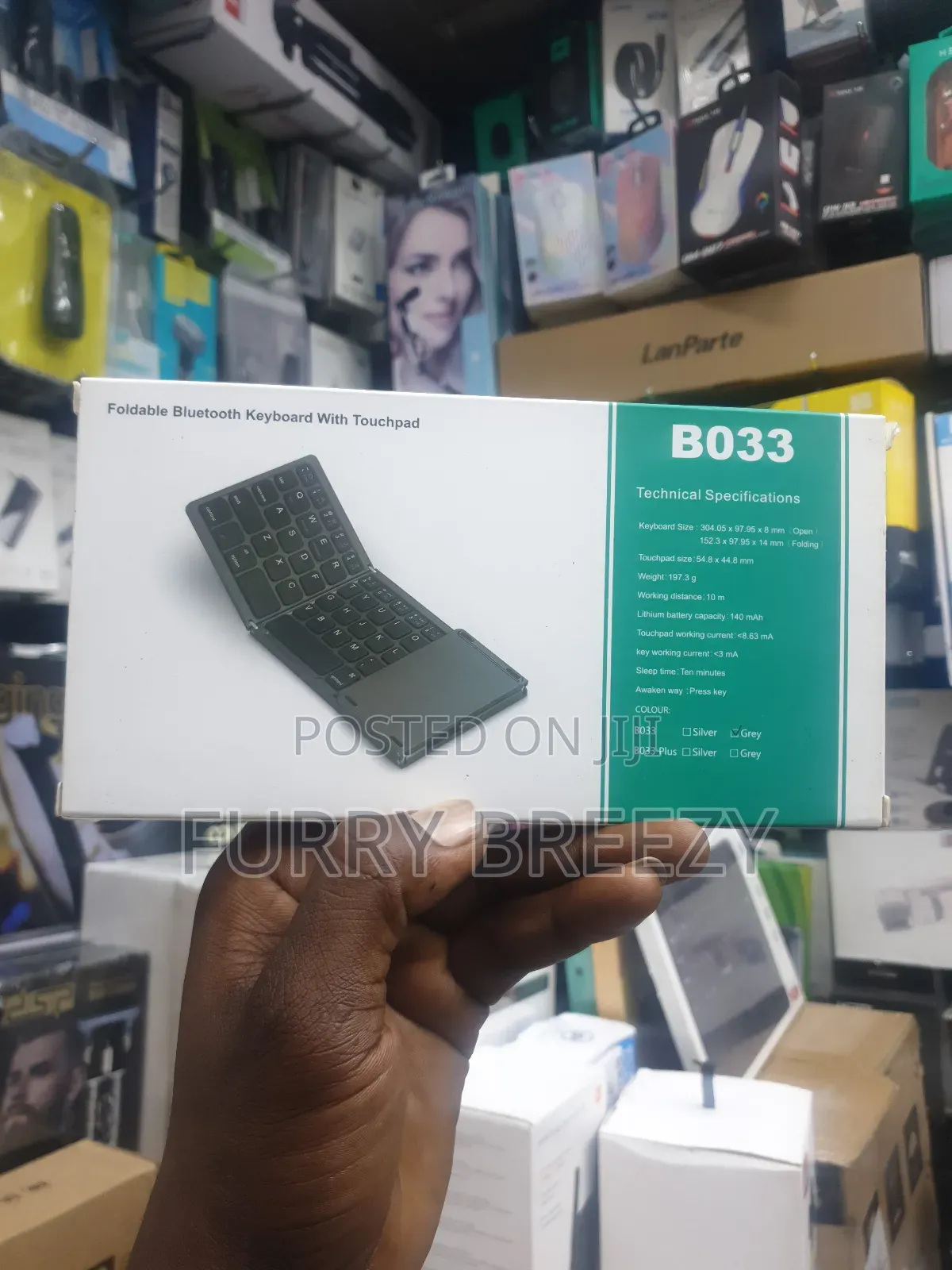 Foldable Bluetooth Keyboard With Touchpad