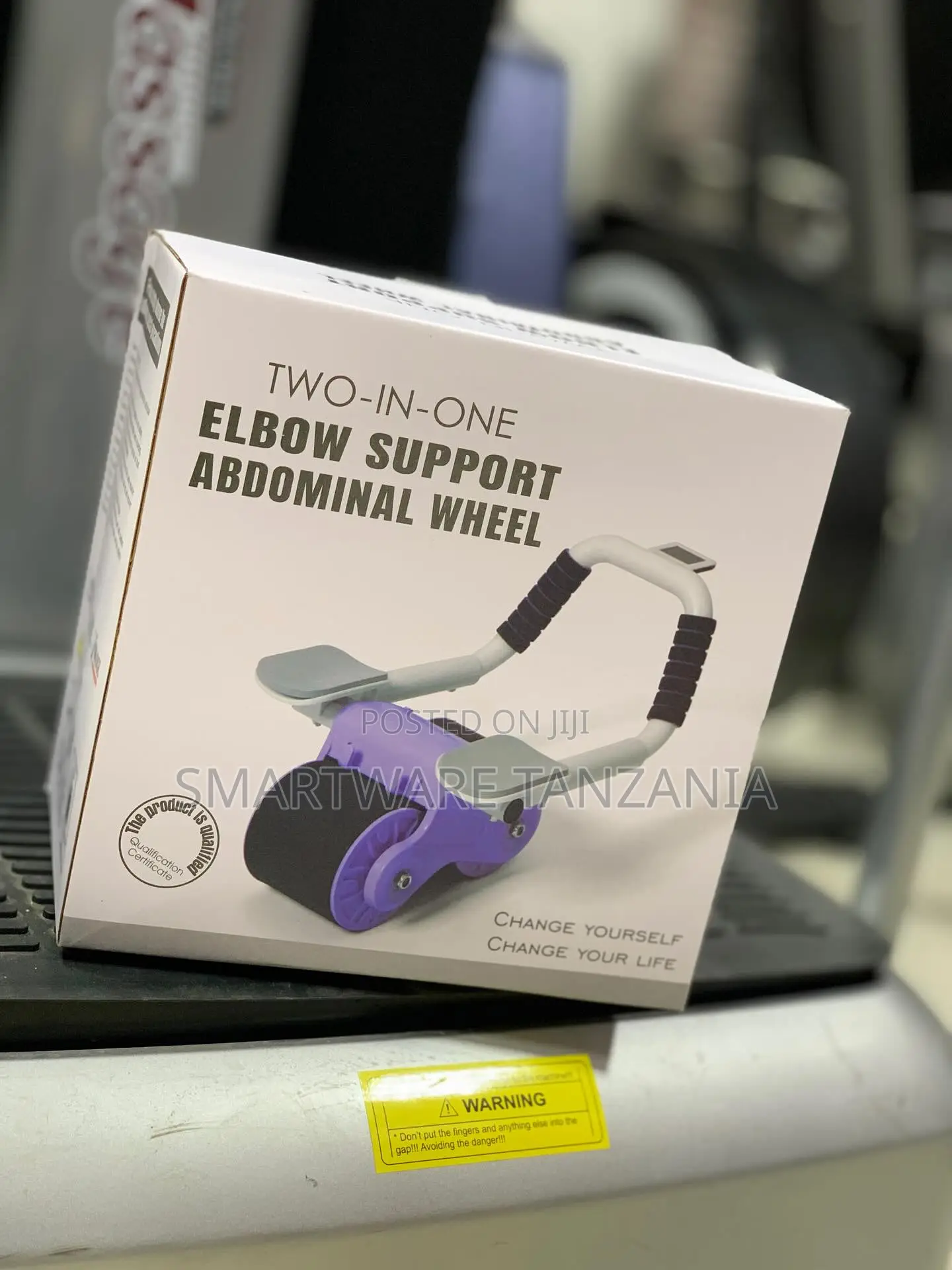 Ab Roller Wheel With Elbow Support Pads For Core Training