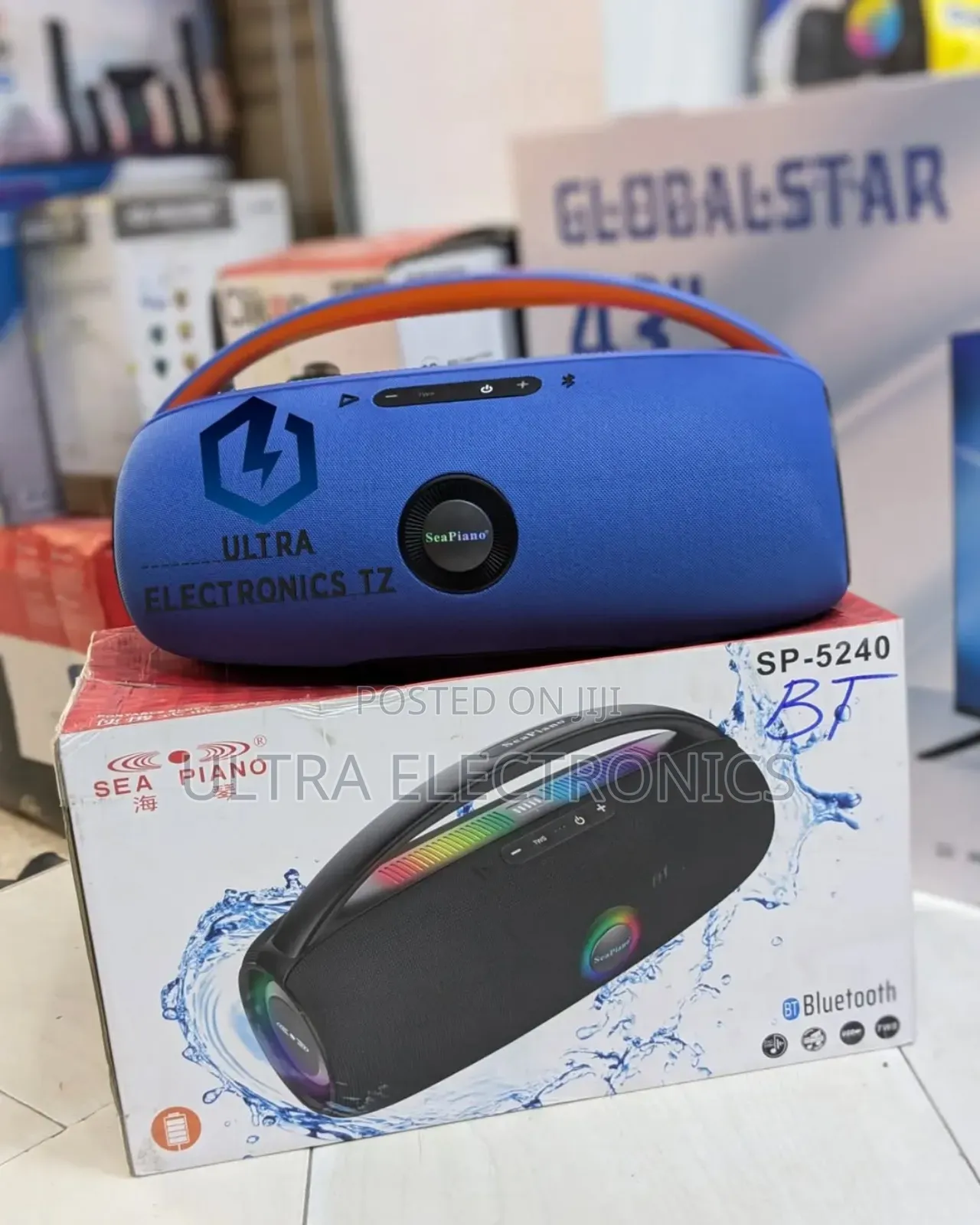 Sea Piano Portable Rechargeable Powerful Bluetooth Speaker