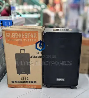 Global-Star Portable Rechargeable Professional Audio Speaker With Mic