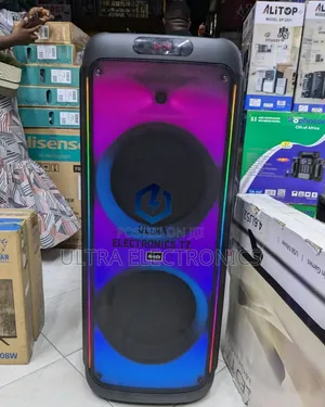 Brodu Rechargeable Powerful and Professional Double Trolley Speaker