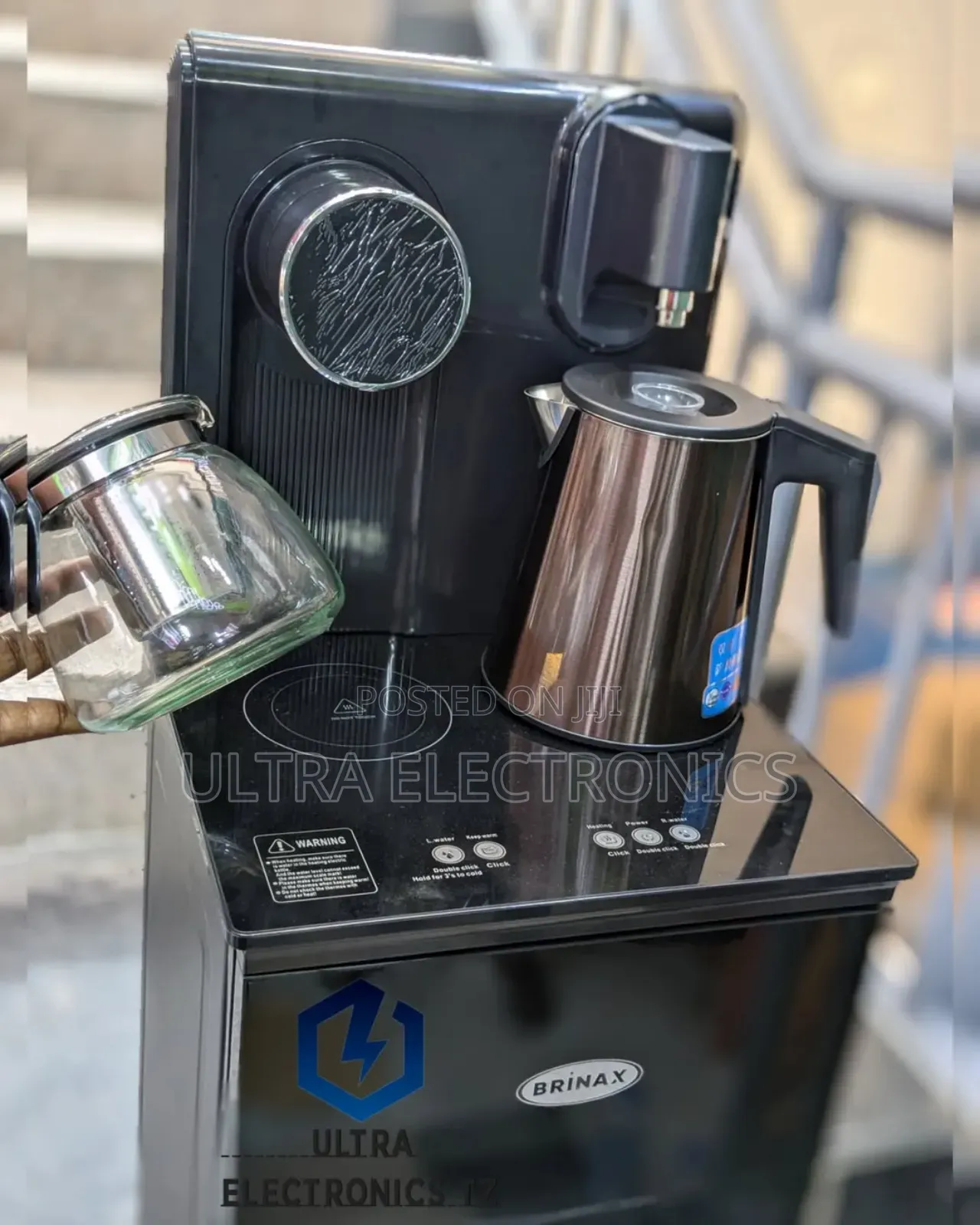 Brinax Classic Bottom Loading Water Dispenser With Stove/Cooker on Top