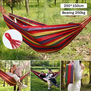 Outdoor Camping Canvas Fabric Portable Garden Hammocks