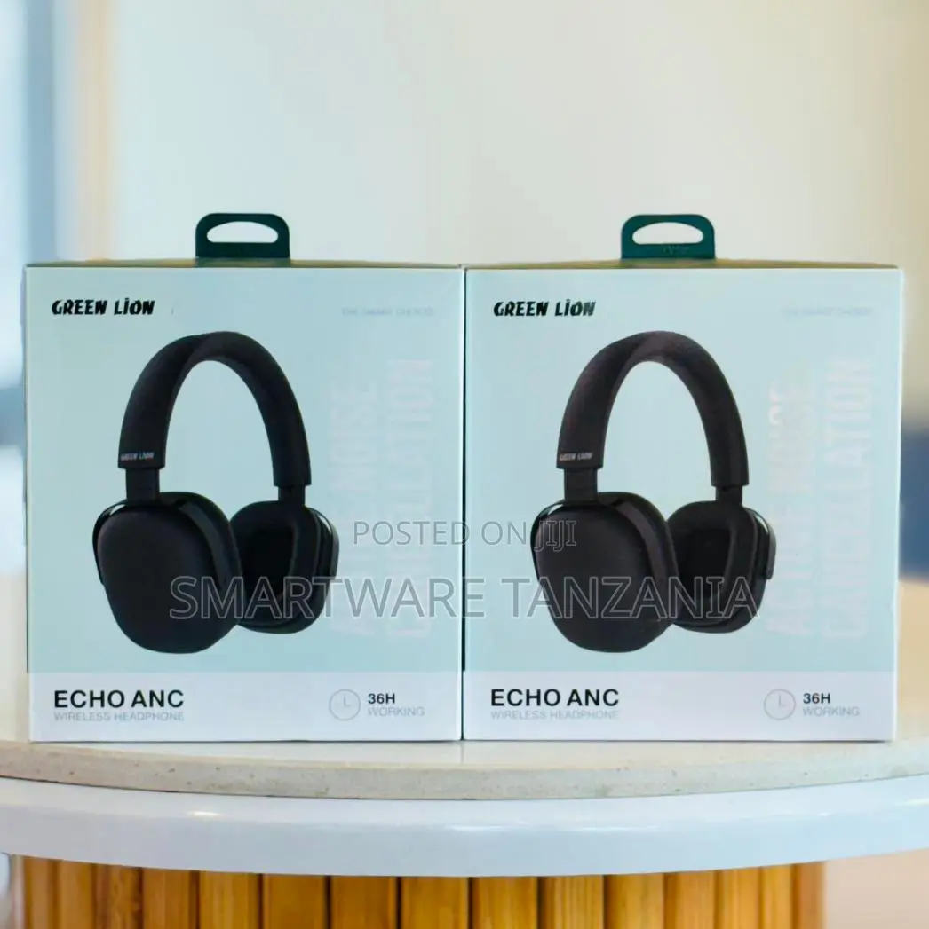 Green Lion Echo Anc Wireless Headphones 36hr Battery Noise Cancelling