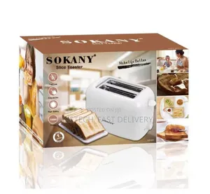 Sokany Slice Toaster With Dual Bread Slots (2 Slices)