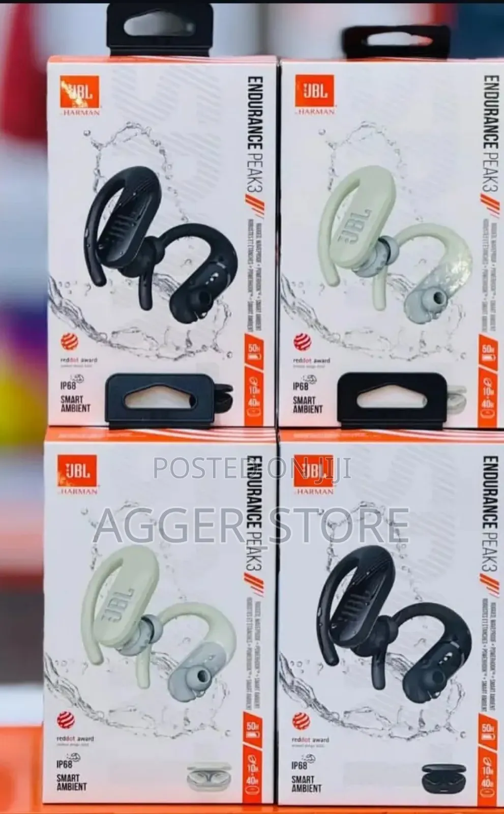 JBL Endurance Peak 3 Original Earhooks Earbuds