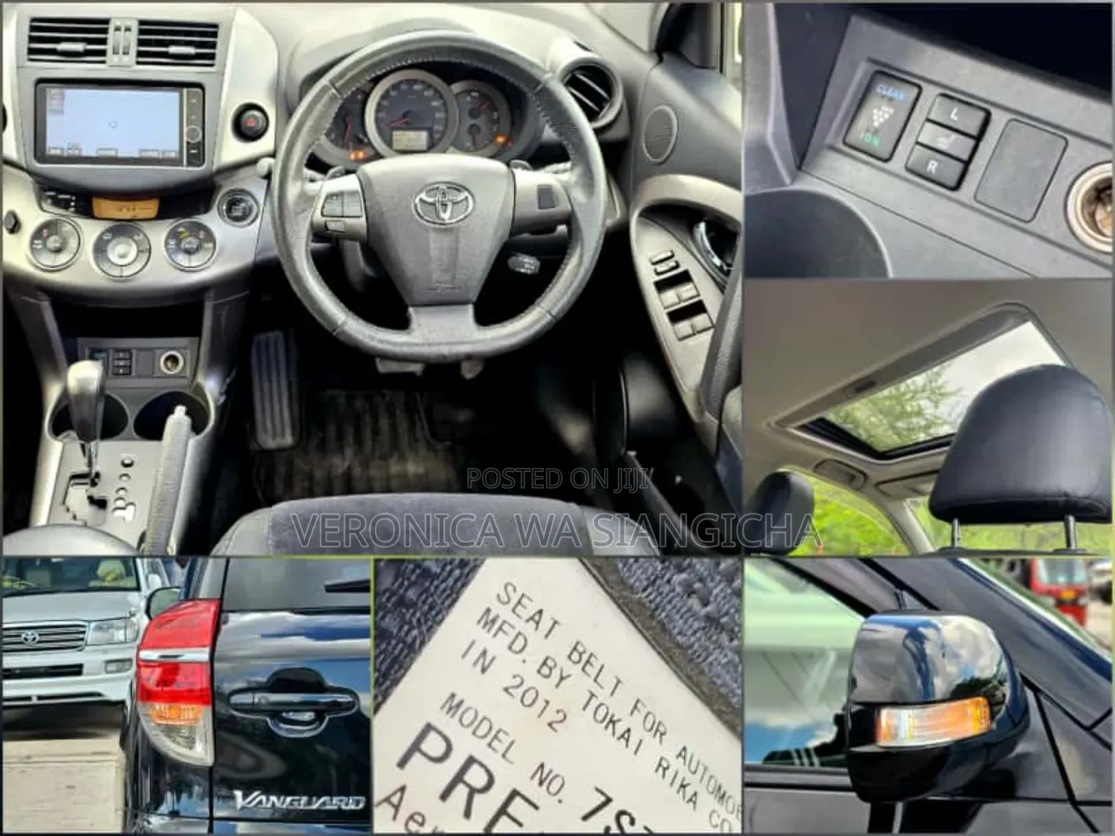 Toyota Vanguard 2012 Black