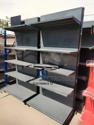 Coated Metal Single Side Shelf for Supermarket, Bakery, Pharmacy Grey