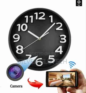Clock Hidden Spy and Security Camera in Your Office or Home