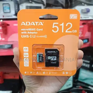 Adata 512gb Microsdxc Uhs-I U3 Class 10 V30 Card With Adapter