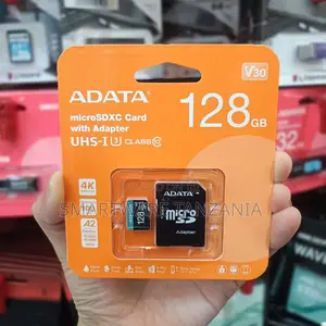 Adata 128gb Microsdxc Uhs-I U3 Class 10 V30 Card With Adapter
