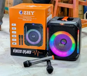 Zhy- Portable Wireless Speaker With 2 Microphones
