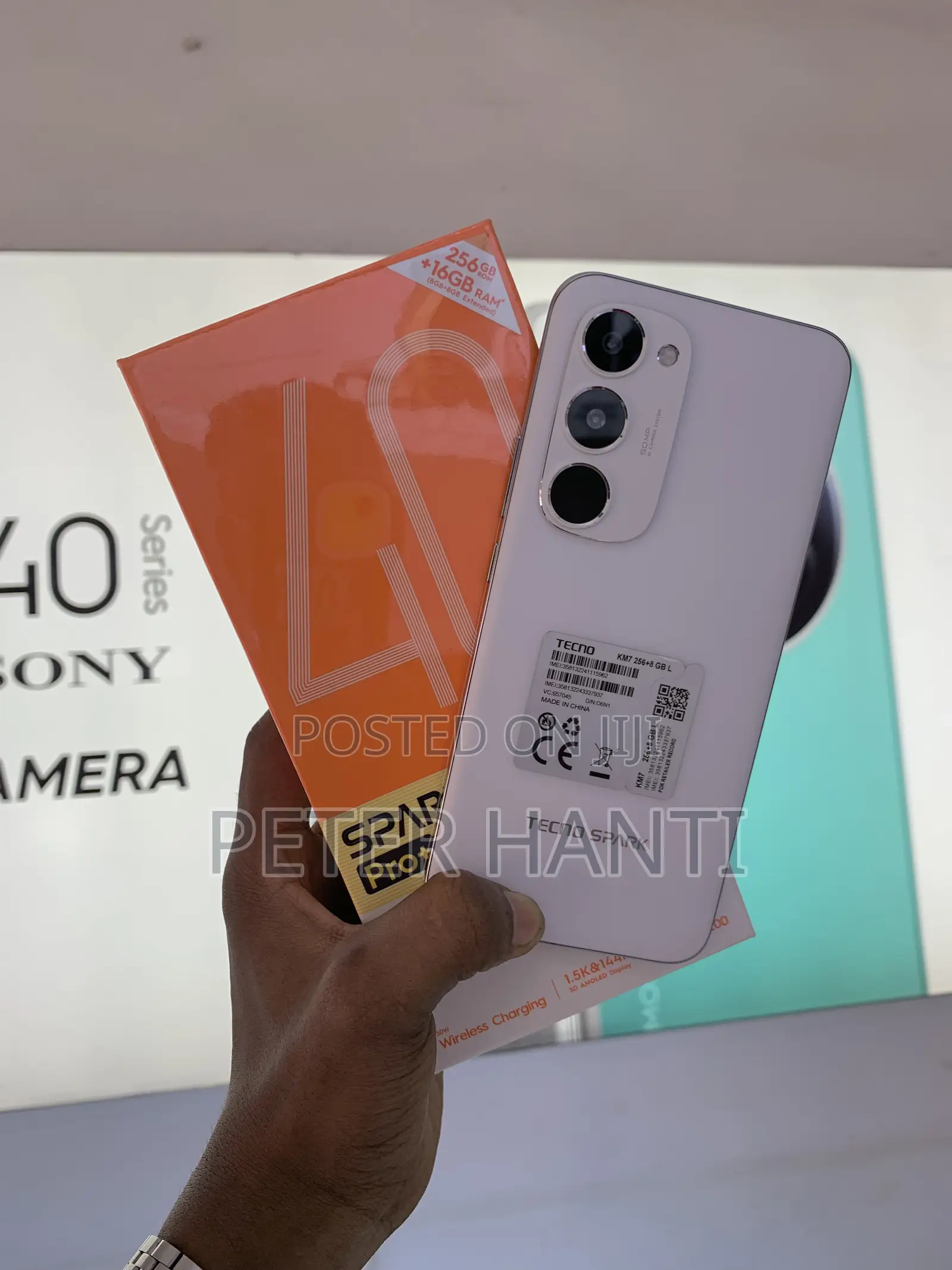 New Tecno Spark 40 Pro+ 256 GB White