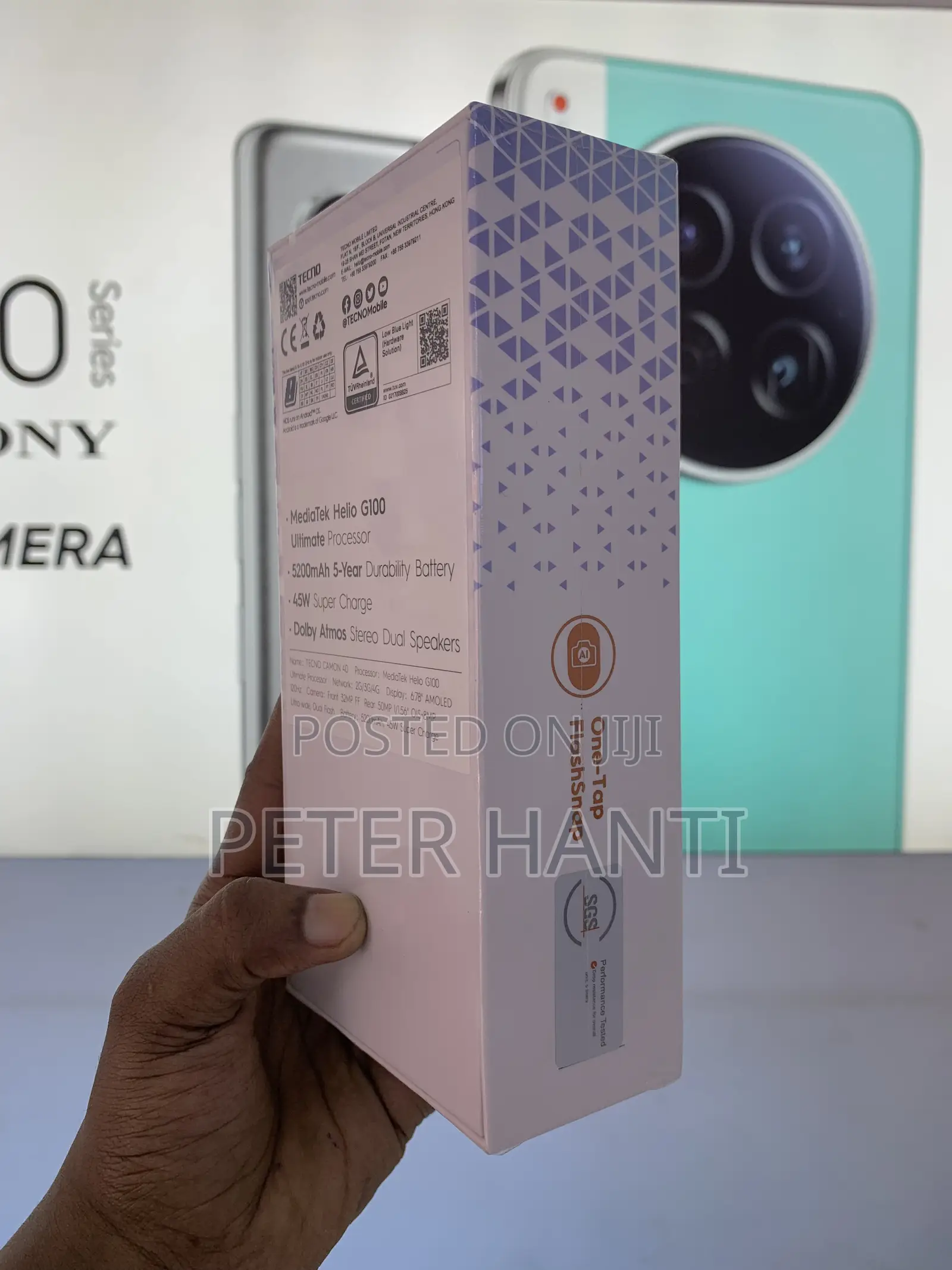 New Tecno Camon 40 256 GB Black