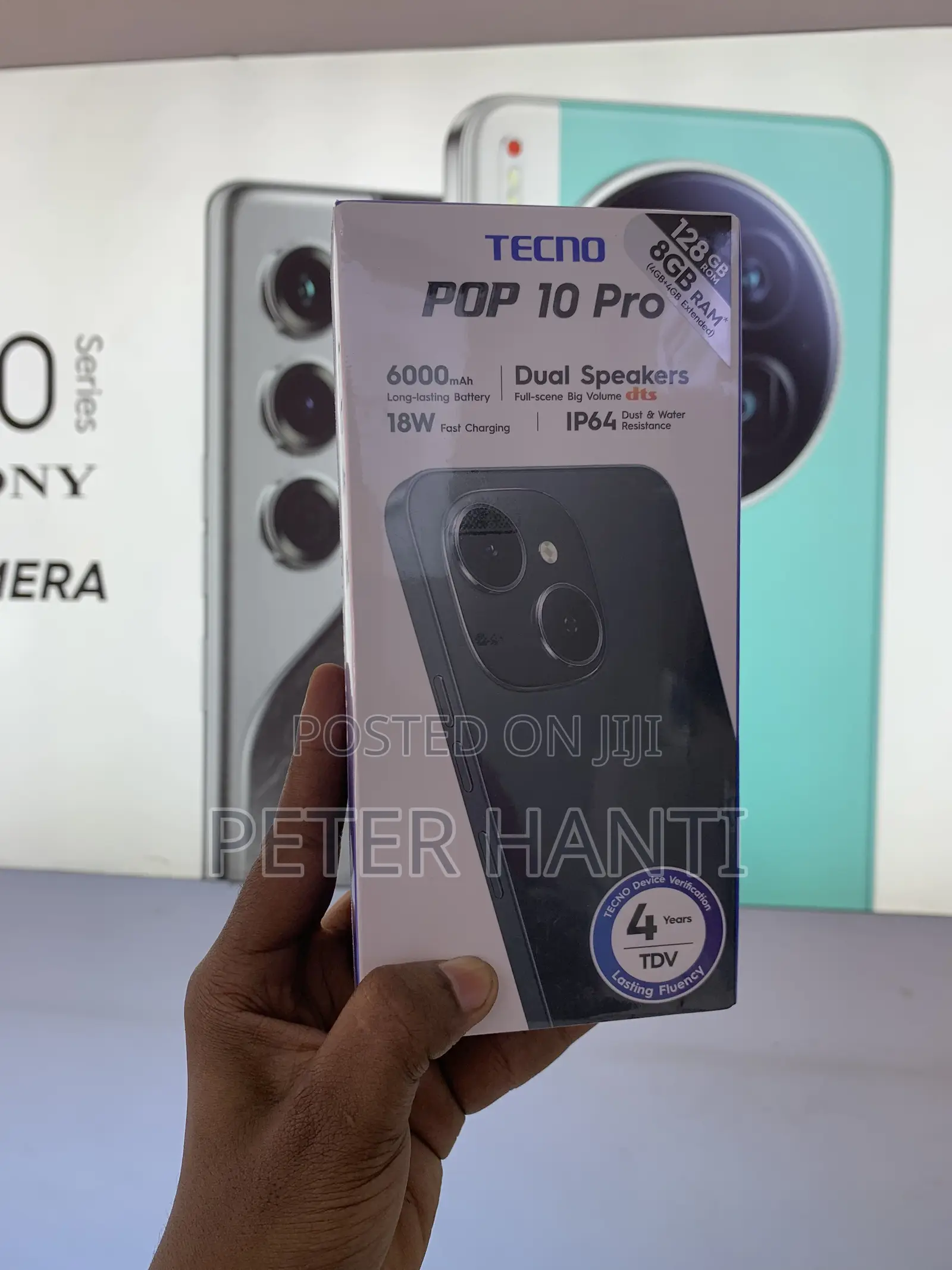 New Tecno Pop 10 Pro 128 GB Silver