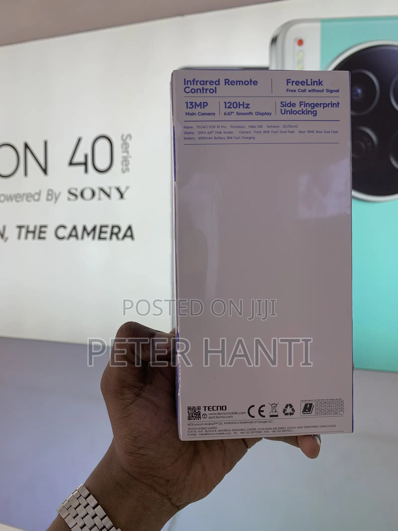 New Tecno Pop 10 Pro 128 GB Silver