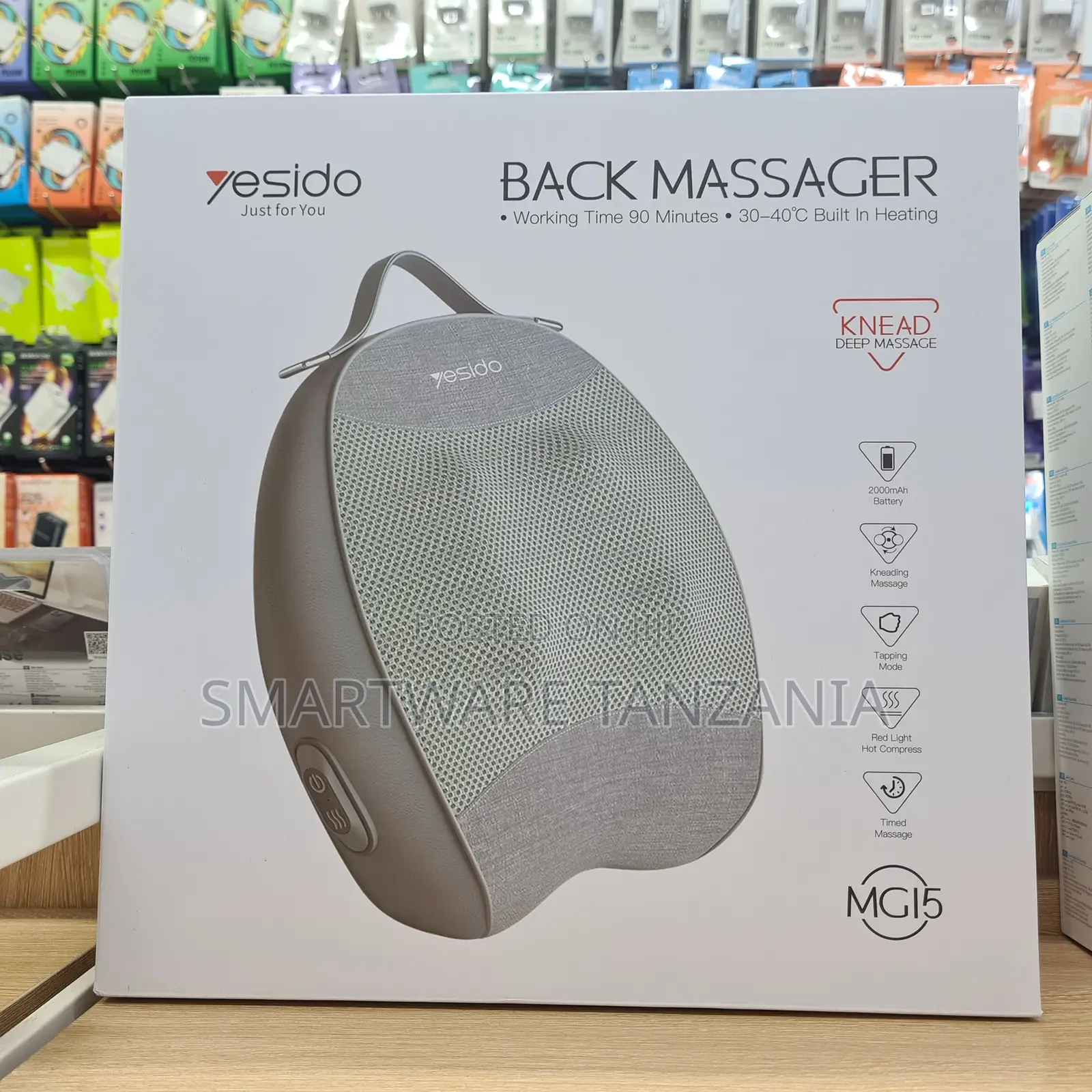 Yesido Back Massager With Heat and Kneading Mg15