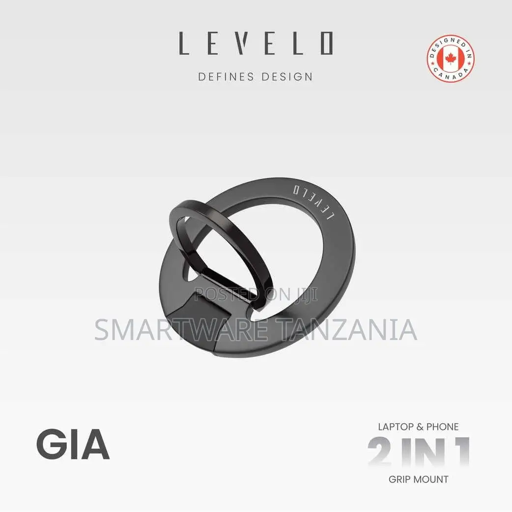 Levelo Glitter Phone Ring Holder With Stylish Design And Secure Stand
