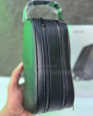 Green Lion Coral Clutch Bag Ergonomic Leather Compartments Design