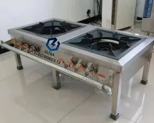 Heavy Duty High Pressure Commercial/ Industrial Two Burners Gas Stove
