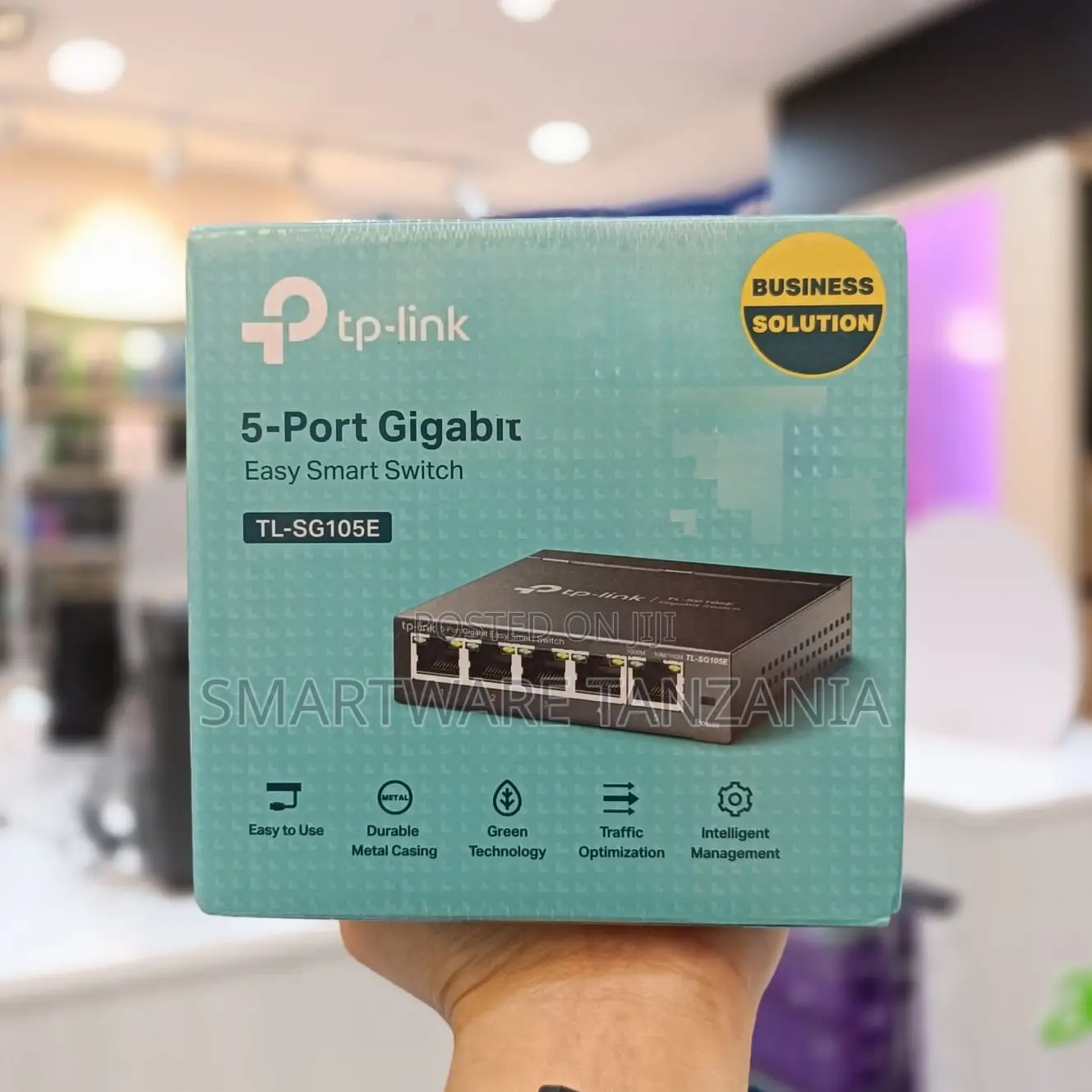 Tp-link Tl-sg105e 5-port Gigabit Easy Smart Switch Metal Housing
