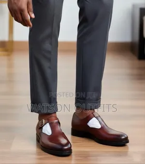 Viatu Vya Kiume Vya Ngozi Vilivyowazi Juu or Top Open Leather Shoes